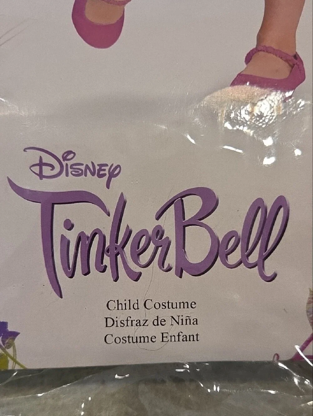 Disney Tinker Bell Costume Kids Size Large 10-12 Fairy Dress Up & Wings